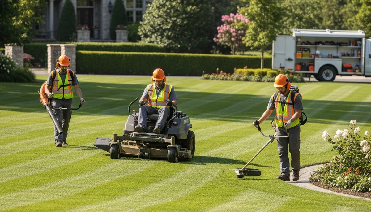 Saint Petersburg, FL tree service team providing professional tree removal and lawn care estimates