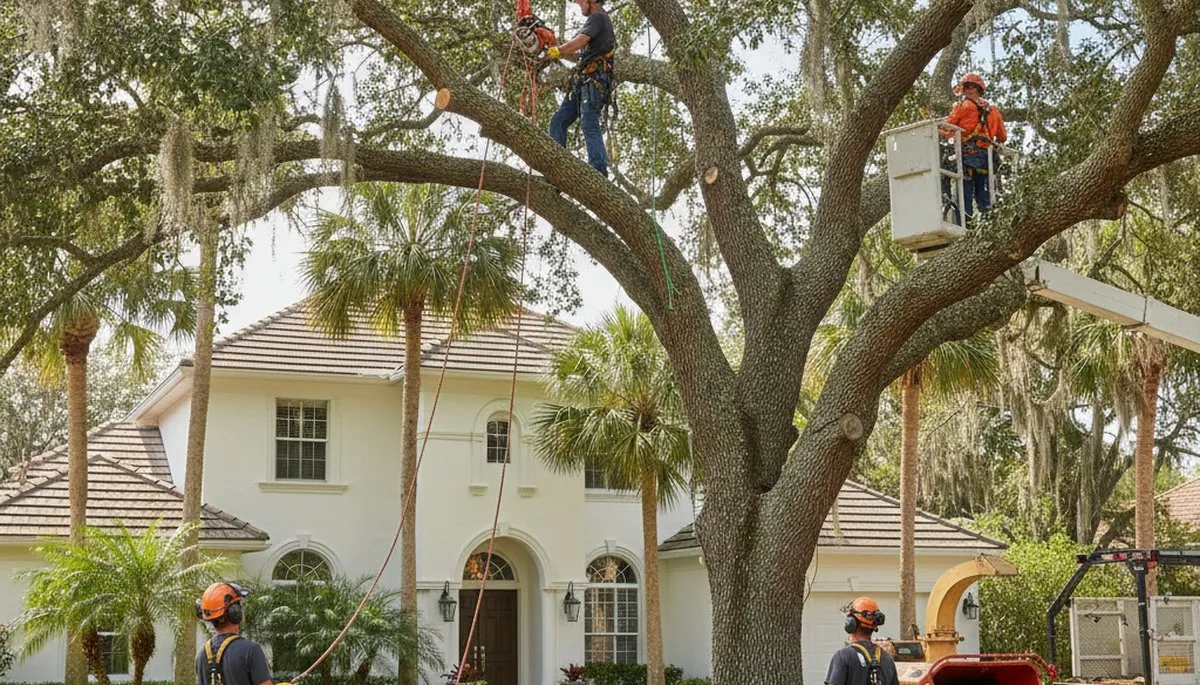 Professional tree removal service in Saint Petersburg, FL for safe tree cutting and cleanup