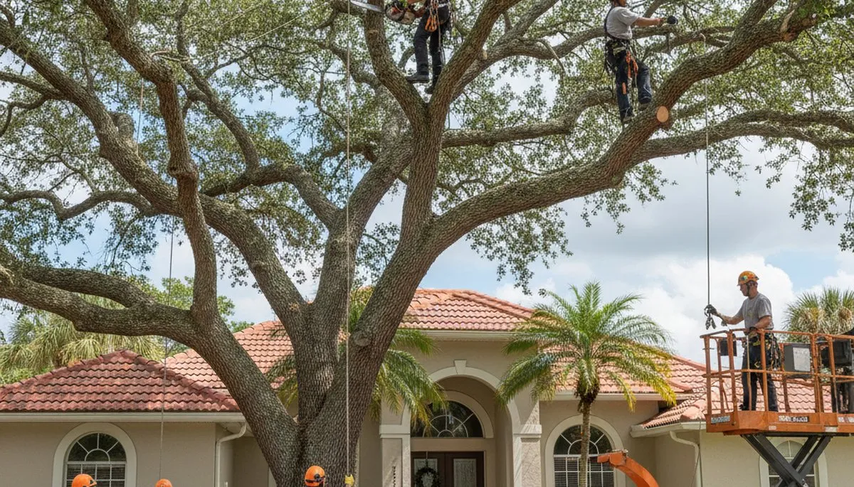 Professional tree removal service in Saint Petersburg, FL for safe tree cutting and cleanup